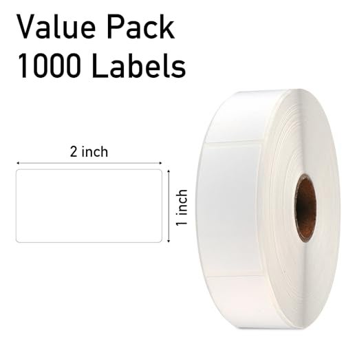Lrogoe 1000 Pcs Blank Removable Freezer Labels Water Oil Resistant for Food Containers Jars Pantry Organization (Each Measures 1” x 2”) - Image 3