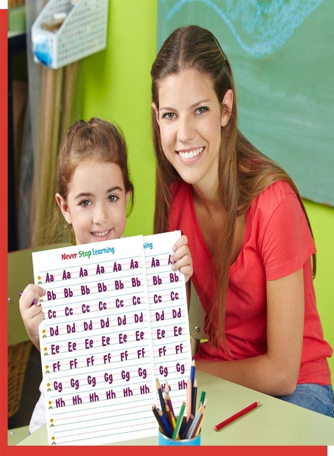 Gethelud 100 ورقة مسطرة للكتابة، طباعة على الوجهين، ورق مسطر بخطوط منقطة، تباعد الأسطر 1 بوصة، ورق تدريب على الكتابة اليدوية لرياض الأطفال والأطفال الصغار (8 بوصة × 10.6 بوصة) - Image 5
