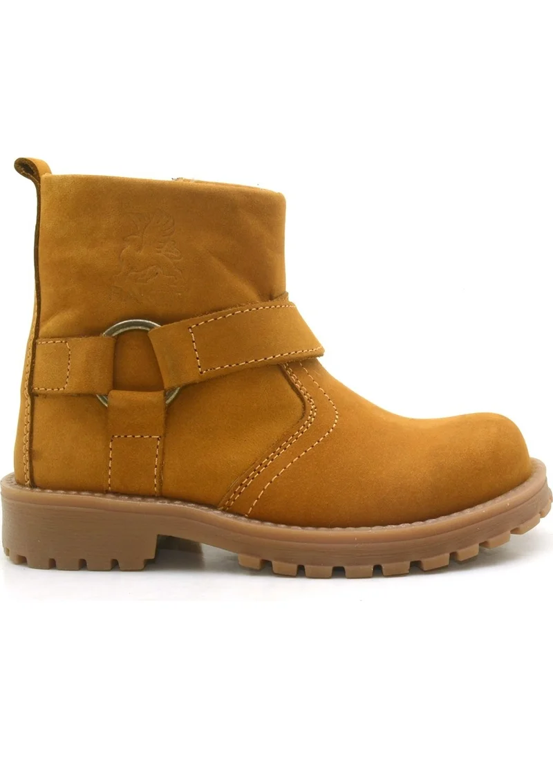 Raker Chiron Genuine Leather Yellow Zipper Boy Boots