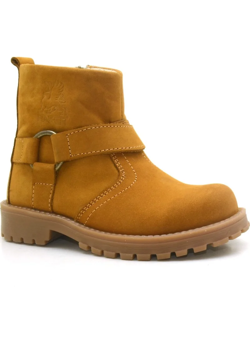 Raker Chiron Genuine Leather Yellow Zipper Boy Boots