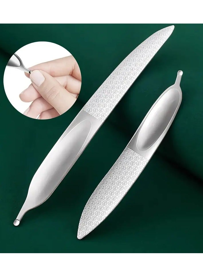 جلوسكي ملفات الأظافر عديمة الرائحة-أداة مانيكير وأقدام مصغرة على الوجهين لأظافر ناعمة ، مثالية للاستخدام المنزلي أو الصالون ، DUANGDUANGBIU - Image 1