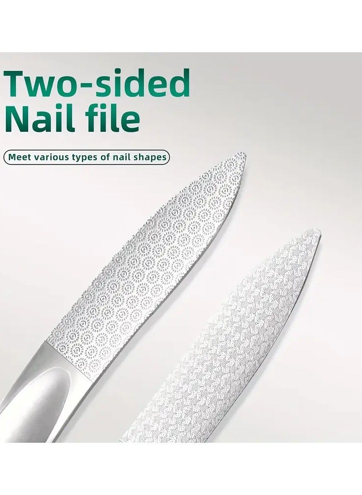 جلوسكي ملفات الأظافر عديمة الرائحة-أداة مانيكير وأقدام مصغرة على الوجهين لأظافر ناعمة ، مثالية للاستخدام المنزلي أو الصالون ، DUANGDUANGBIU - Image 2