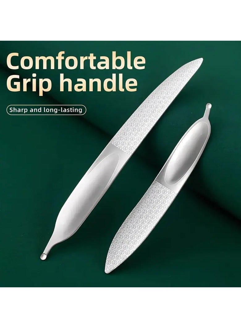 جلوسكي ملفات الأظافر عديمة الرائحة-أداة مانيكير وأقدام مصغرة على الوجهين لأظافر ناعمة ، مثالية للاستخدام المنزلي أو الصالون ، DUANGDUANGBIU - Image 3