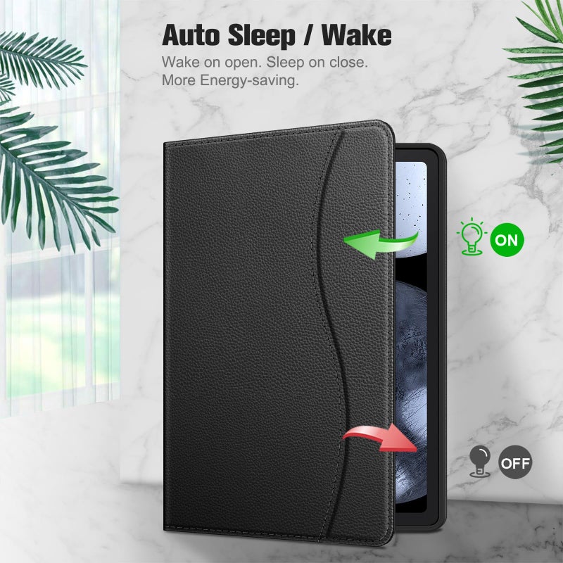 Fintie Case for Samsung Galaxy Tab S6 Lite 10.4 Inch 2024/2022/2020 with S Pen Holder, Multi-Angle Viewing Soft TPU Back Cover with Pocket Auto Wake/Sleep, Black - Image 5