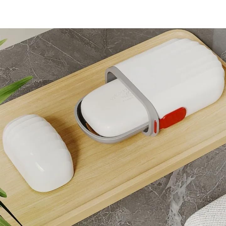 ZURITY Portable Soap Dish for Travel/Camping | Waterproof Leakproof Soap Container for Home/Bathroom | Plastic Soap Box with Cover | Soap Holder (Pack of 1,Multicolor) - Image 5