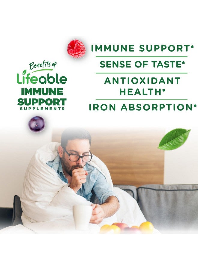 Lifeable Immune Support Gummies for Adult | Elderberry Vitamin C and Zinc | Great Tasting Elderberry Immune Support Supplement Gummies | Immunity Gummies for Adults, Men, Women | 90 Gummies - Image 3