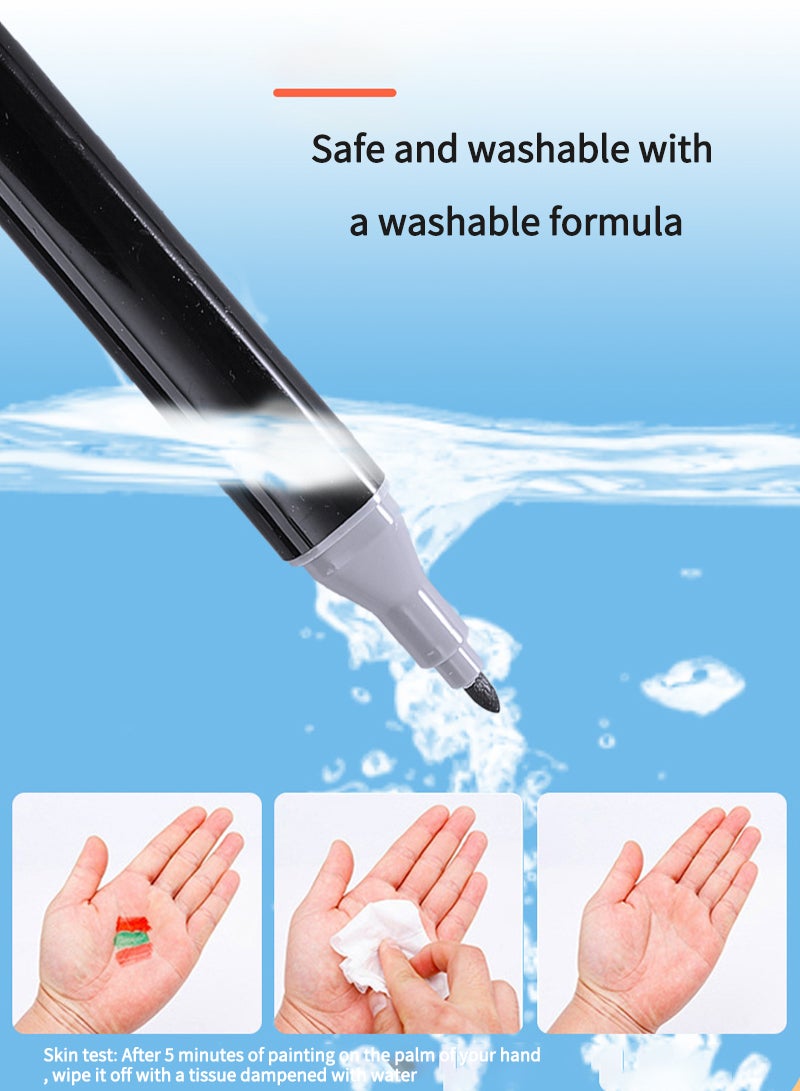 Kidle 53pc Marker Crayon Color Lead Acrylic Paint Powder Brush Art Painting Set For Kids - Image 5