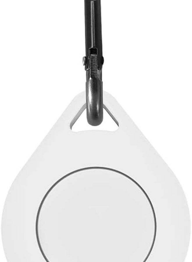 Soft Silicone Protective Case Cover for Apple AirTag Tracker White - Image 2