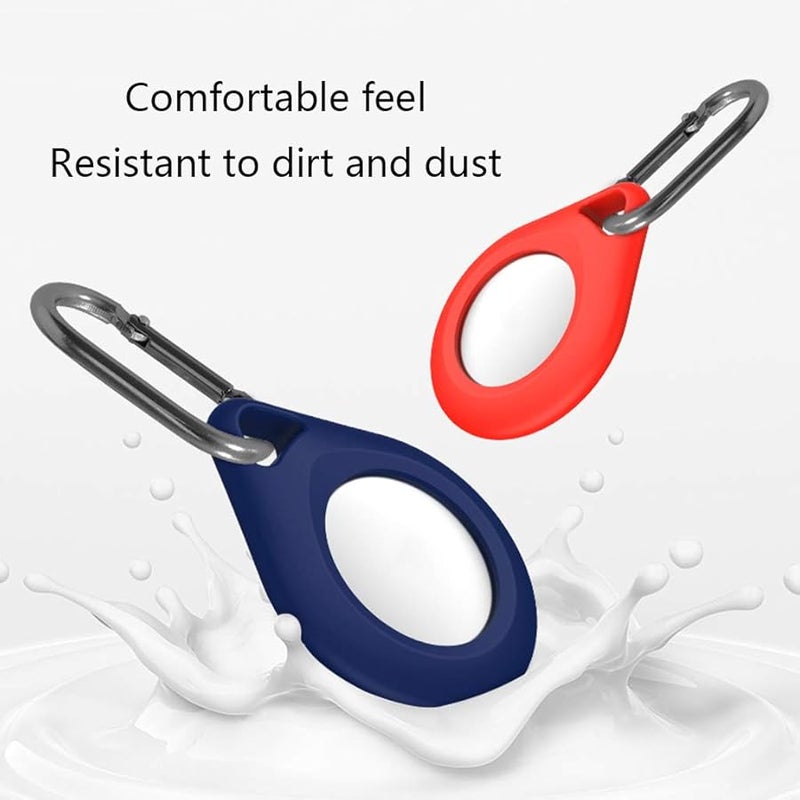 Soft Silicone Protective Case Cover for Apple AirTag Tracker White - Image 3