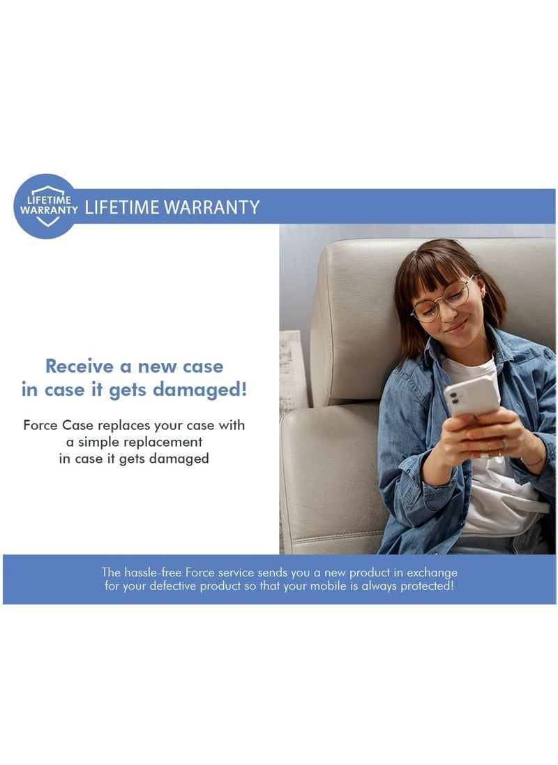 FORCE Force Case iPhone 14 AIR Reinforced Case Lifetime Warranty Transparent - 50% Recycled plastic  - Image 5