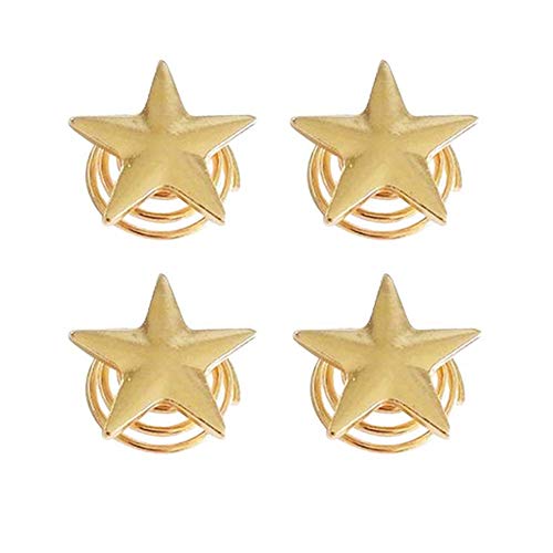 Beetoo 12 Pack Spiral Star Hair Clips Vingate Star Hair Pins, Bridal Twist Hairpin Headpieces for Women Wedding Party (Gold) - Image 2