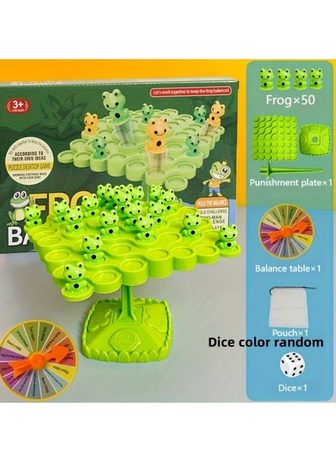 Balance Tree Space Frog Table Game Astronaut Stacking Fun Parent-child Interaction Party Game Multiplayer Battle Balance Perception Toy