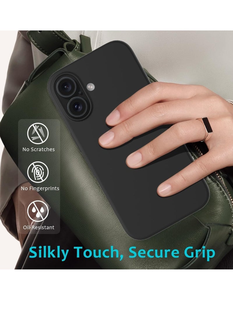 Slim Fit Soft TPU Case for iPhone 16 - Matte Black - Image 4