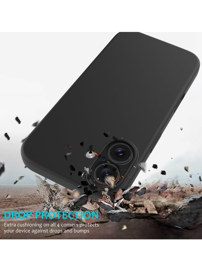 Slim Fit Soft TPU Case for iPhone 16 - Matte Black - Image 5
