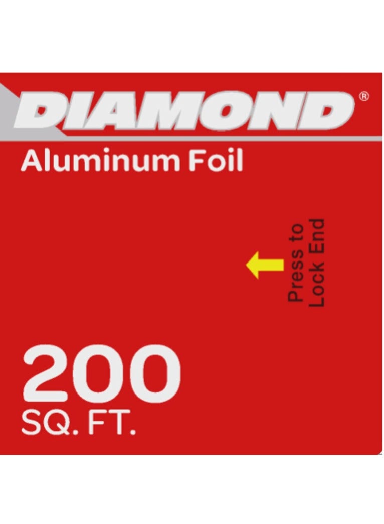 Diamond Aluminum Foil Silver 200Sq Feet - Image 3