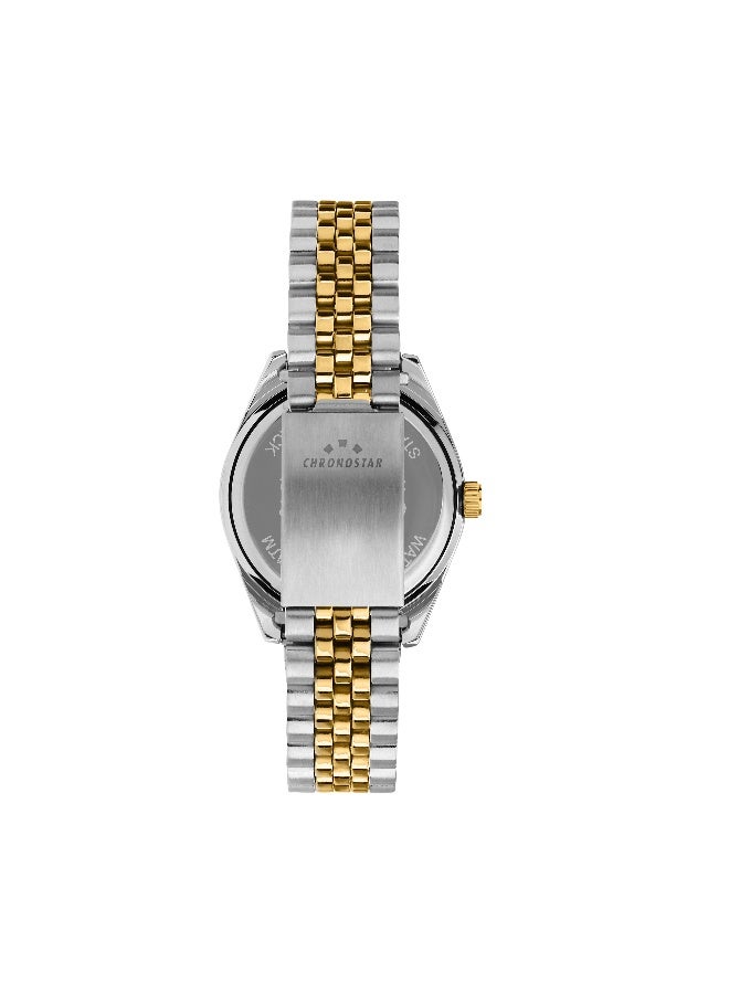 Chronostar Men's Green Round Analog Dial with Multicolour Stainless Steel Band Watch - 41mm - R3753312011 - Image 4