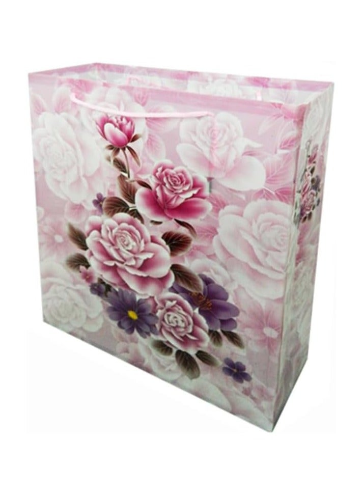 PARTY FUN Happy Birthday Paper Gift Bag 50x20x70CM Stylish and Durable Design for Celebrating Special Occasions Perfect for Wrapping Gifts Party and Birthday Surprises Eco Friendly Choice (Pink)  - Image 1