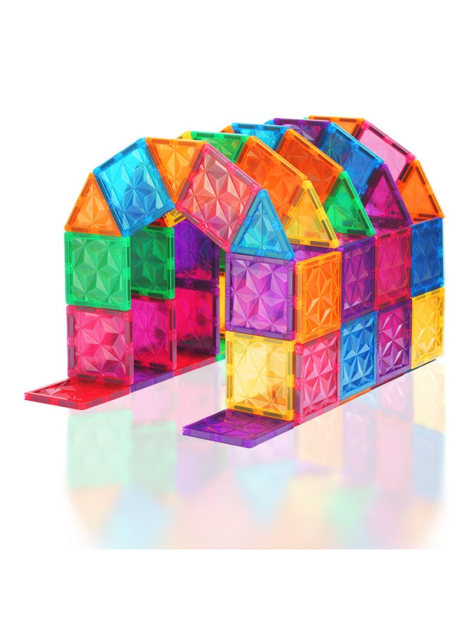 Diamond Large Magnetic Color Window Toy Building Blocks Educational Men And Women Children Building Jigsaw Puzzle Jigsaw Puzzle Factory-Specification:20pcs (diamond Style)  - Image 4