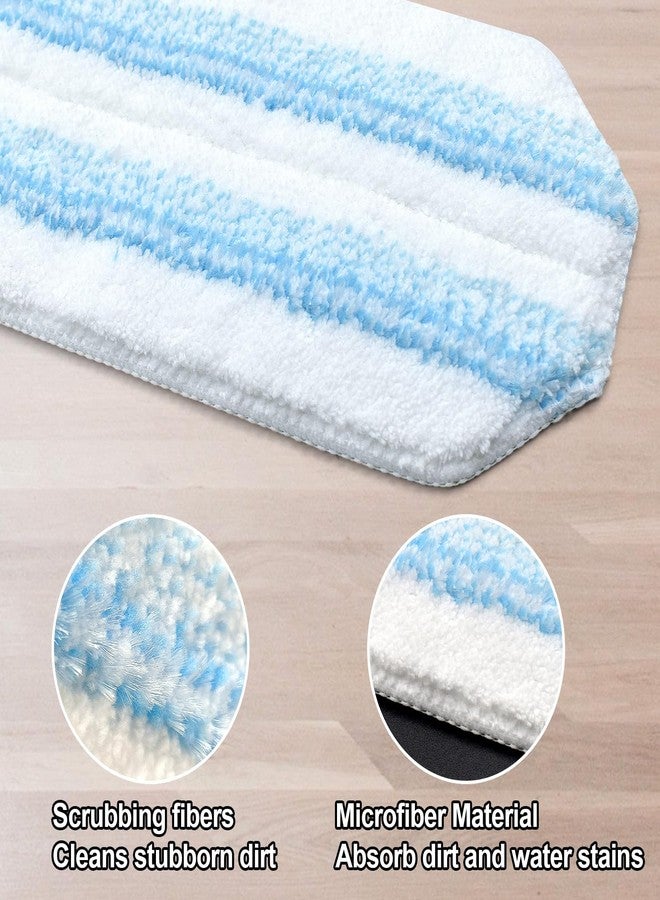 GFRED 8 Pack Mop Pads Replacements Compatible with O Cedar H2prO Flat Mop System Microfiber Mop Refills for O Cedar H2pro Flat Mop,Washable & Reusable Mop Heads Replacement for Ocedar H2Pro Mop Floor Clean - Image 4