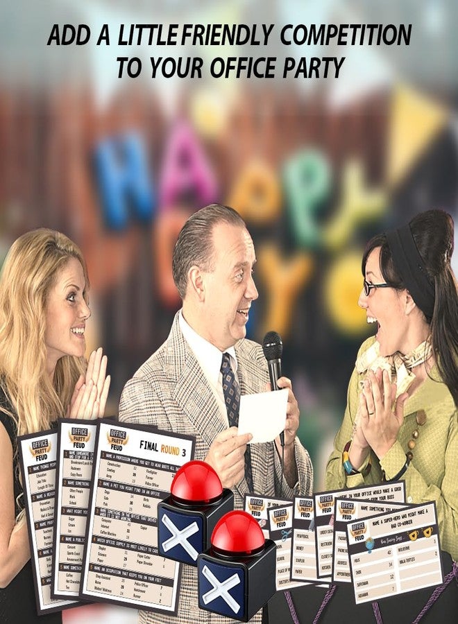 Pazag Office Friendly Feud Quiz, Family Feud Quiz, Office Party Games, Team Building Games, Feud Trivia Quiz (with 2 Buzzers) - Image 4