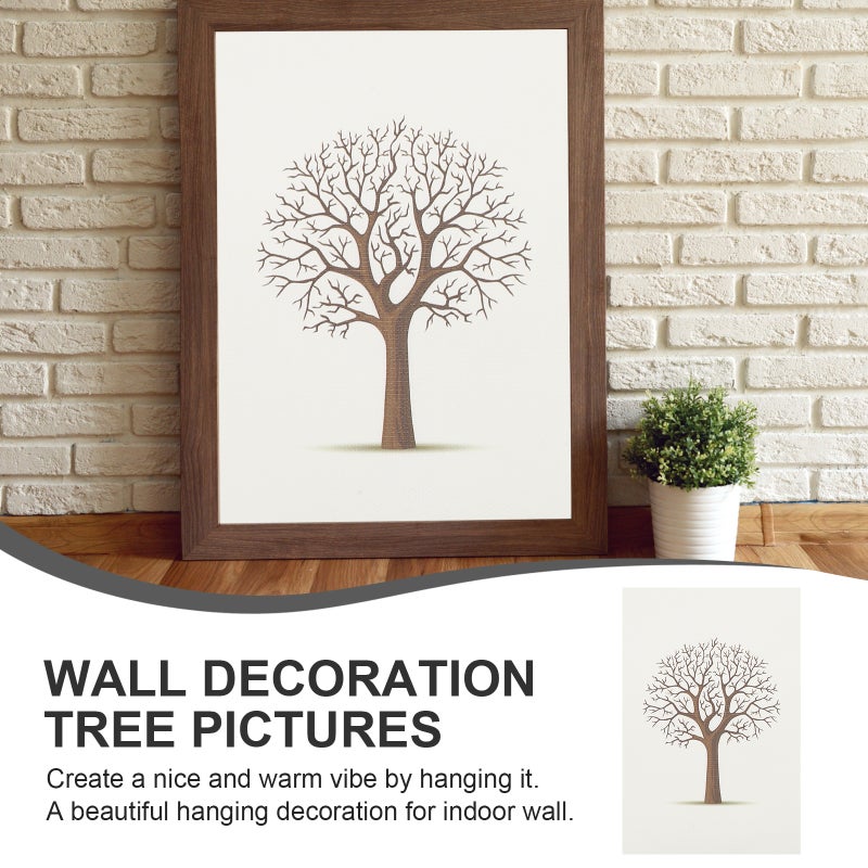 2pcs Nordic Style Farmhouse Kitchen Wall Decor Tree Picture Wall Picture Decor Wall Artwork - Image 2