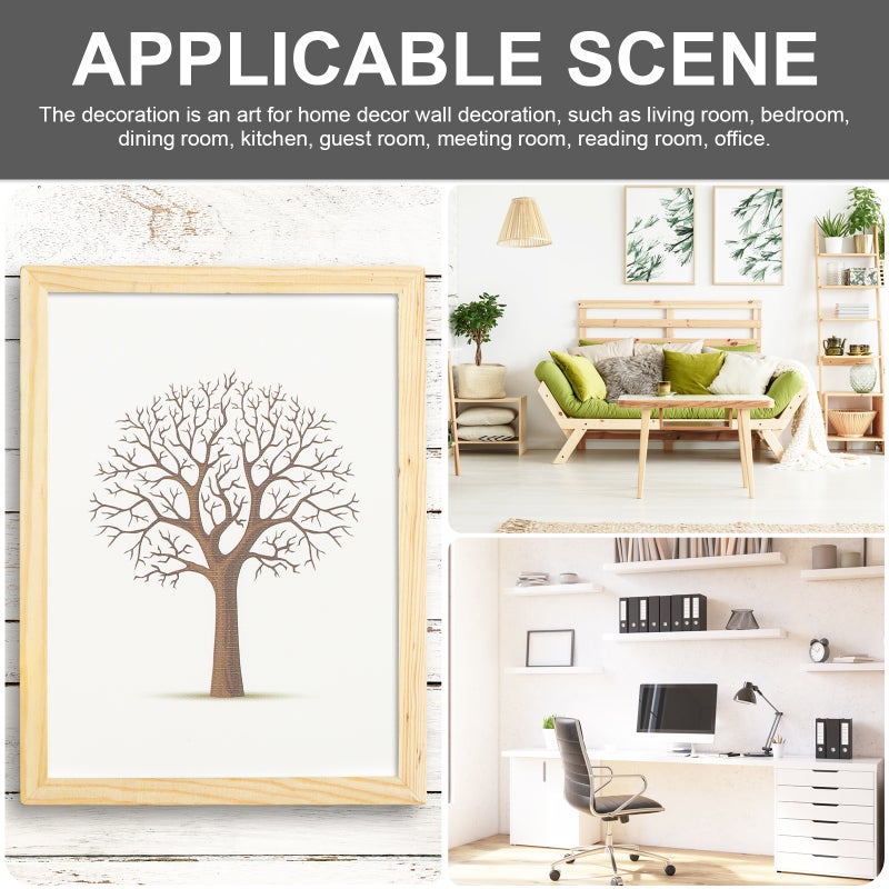 2pcs Nordic Style Farmhouse Kitchen Wall Decor Tree Picture Wall Picture Decor Wall Artwork - Image 5