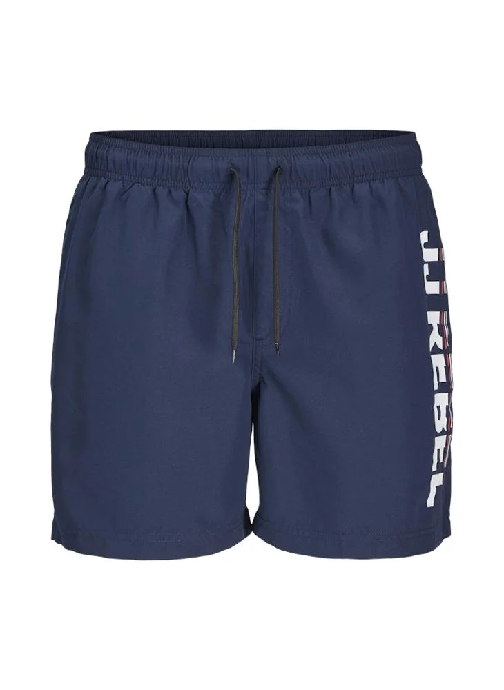 JJ Rebel Jrebhawaii Logo Swim Short