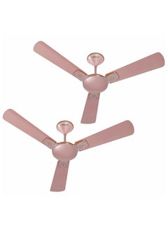 Havells Havells Enticer Art 1200mm 2 Star Energy Saving Ceiling Fan (Rose Gold, Pack of 2) 