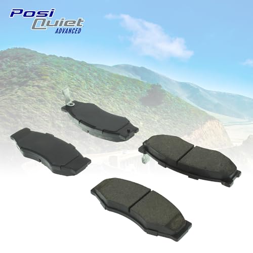 Centric Parts وسادات فرامل أمامية Centric 105.07720 POSI-QUIET للسيارات المختارة 1998-2007 لكزس LX470، 1998-2007 تويوتا لاند كروزر - Image 2