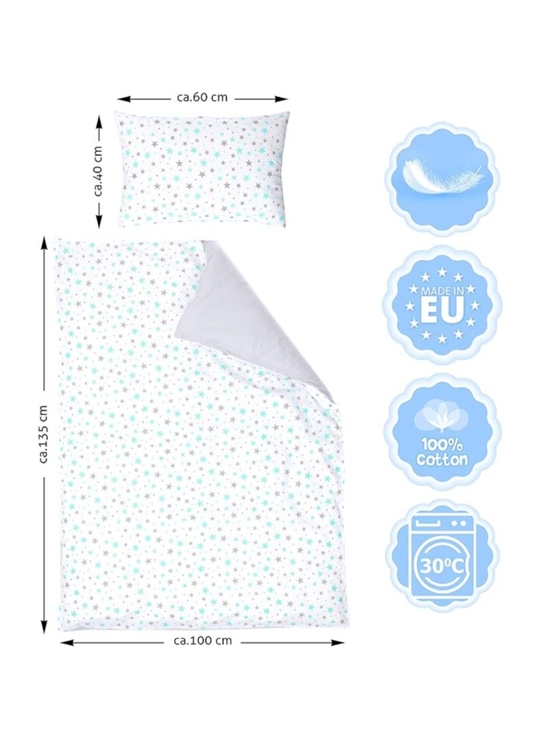 Moro Moro Baby Cot Duvet & Pillowcase Set – 100% Cotton – 120x90 cm - Image 2
