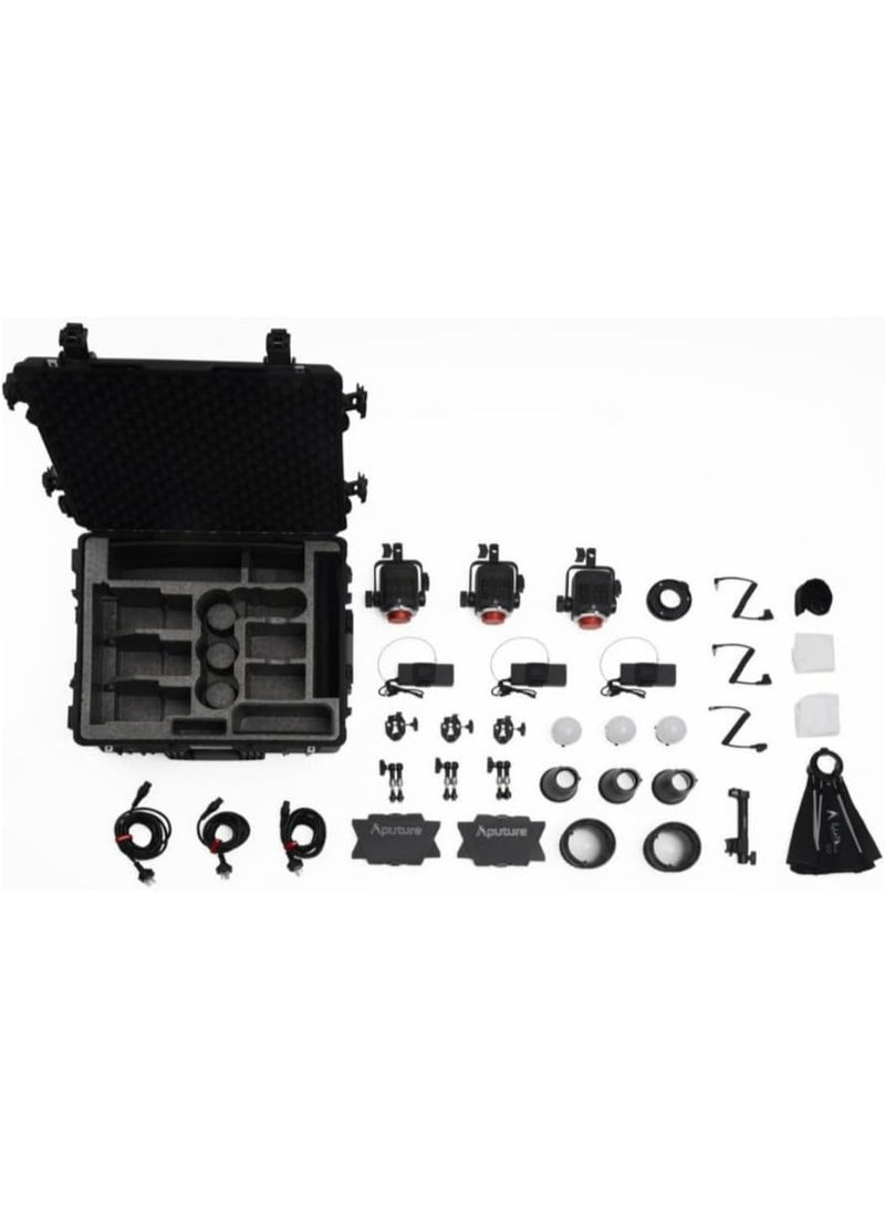 Aputure Storm 80c LED Monolight 3-Light Kit Full-Color RGBACL 80W Video Lights With App Control - Image 4