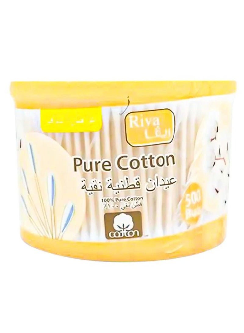 ريفا أعواد قطنية نقية 500 قطعة - Image 1