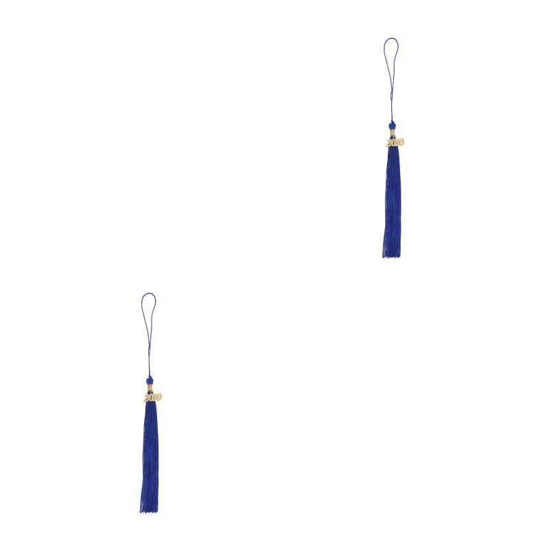 2pcs 40cm Bachelor Hat Tassel Hanging Ear Clothing Graduation Accessories Hanging Pendant Tassel( ) - Image 1