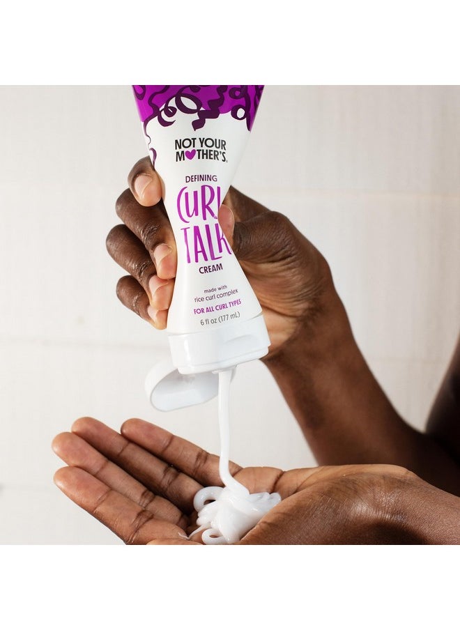 Not Your Mother's Not Your Mother's Curl Talk Frizz Control Sculpting Gel & Defining Cream (2-Pack) - 6 fl oz - Formulated with Rice Curl Complex - All Curl Types  - Image 5