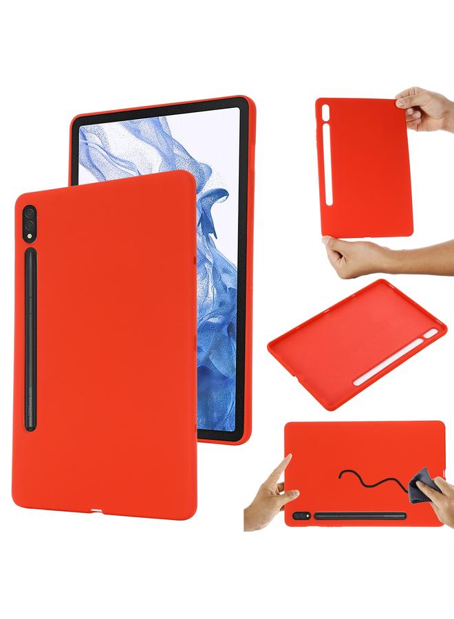 The Bros Case For Samsung Galaxy Tab S9 Pure Color Liquid Silicone Shockproof Tablet Case