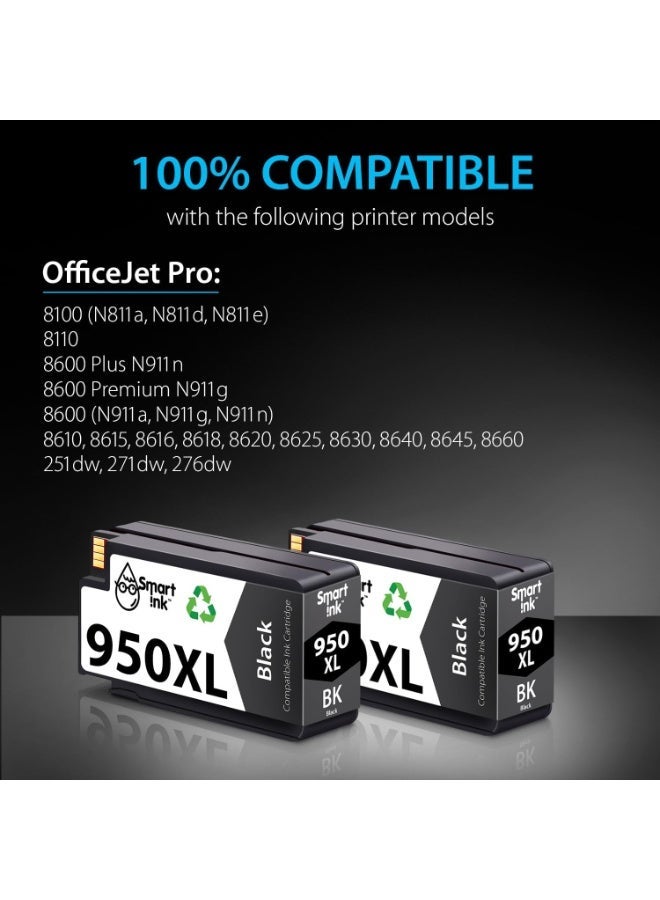 Smart Ink Compatible Ink Cartridges Replacement for HP 950XL HP 950 XL  to use with HP Printer Officejet Pro 8600 Plus 8610 8620 8100 8625 8630 8615 8660 8640 (1 pack) - Image 2