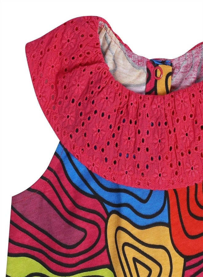 miniklub Girls Strap Sleeveless Knitted Cotton Pink Color Top (5-6Y) - Image 5