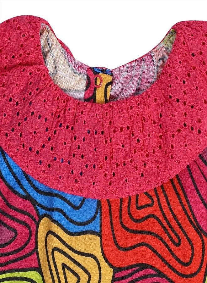 miniklub Girls Strap Sleeveless Knitted Cotton Pink Color Top (5-6Y) - Image 4
