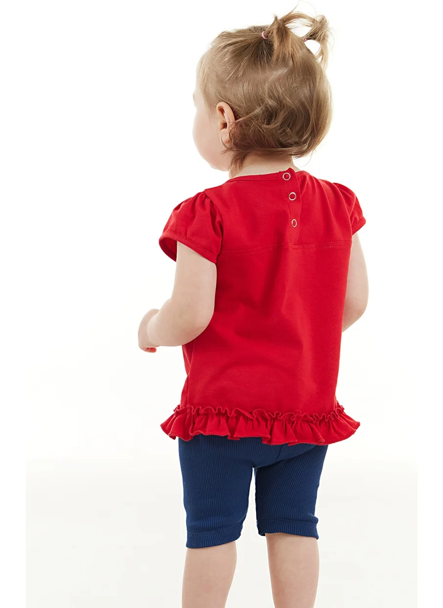 Denokids Red Fox Baby Girl Tunic Tights Set