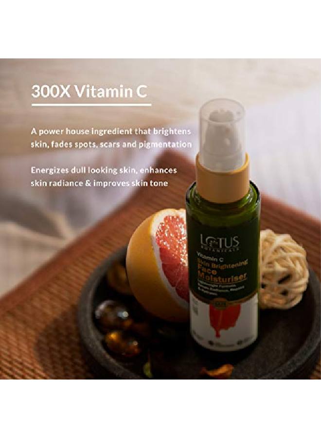 LOTUS BOTANICALS Skin Brightening Face Moisturiser | Vitamin C | SPF 20 | PA+++ | Sulphate Silicon & Chemical Free Face Cream | All Skin Types | 45g  - Image 4