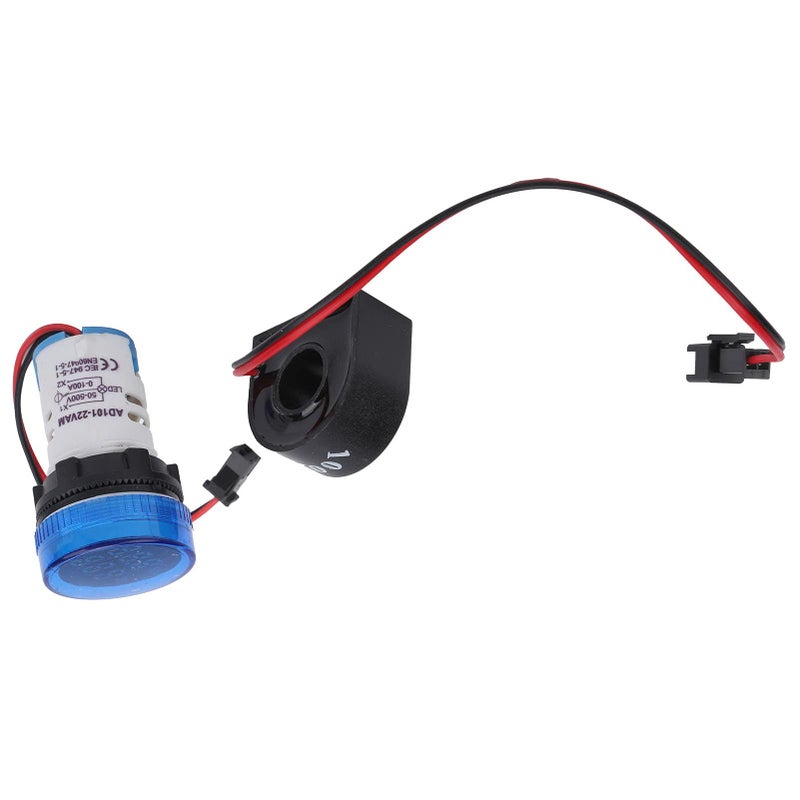 اختبار الجهد الأزرق مقياس التيار الثنائي العرض LED فولتمتر AC 50 500V 0 100A النطاق - Image 5