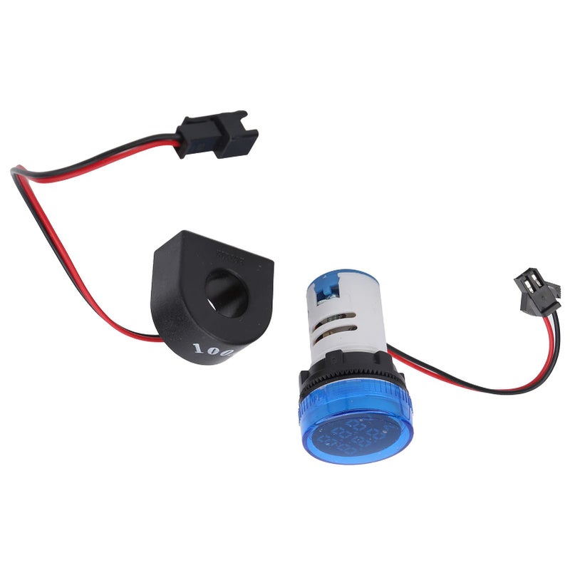 اختبار الجهد الأزرق مقياس التيار الثنائي العرض LED فولتمتر AC 50 500V 0 100A النطاق - Image 3