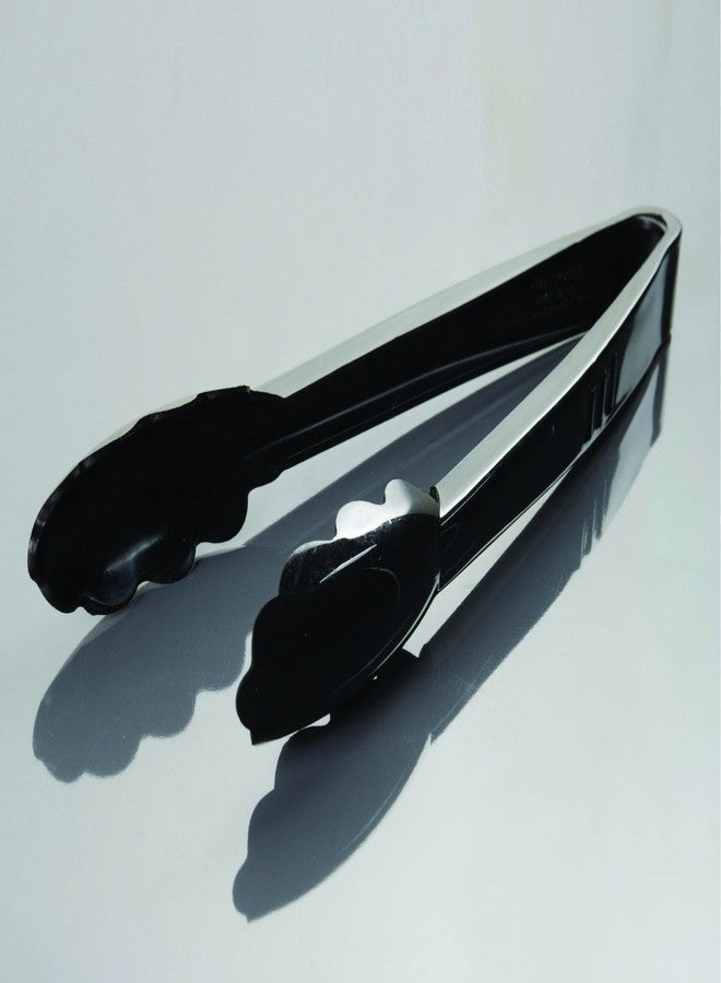 EMI Yoshi Koyal Heavy Duty Scalloped Edge Tongs, 9-Inch, Black, Set of 24 - Image 3