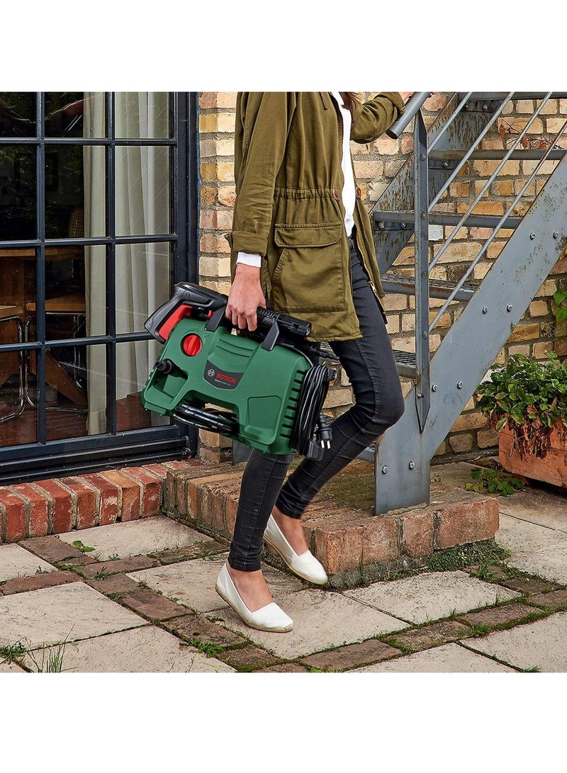 BOSCH EasyAquatak 100 High Pressure Washer with Long Lance, Compact Power Cleaner for Car, Patio & Garden; Quick-Connect Accessory, Detergent Nozzle, Lightweight for Home Outdoor Cleaning - Image 2