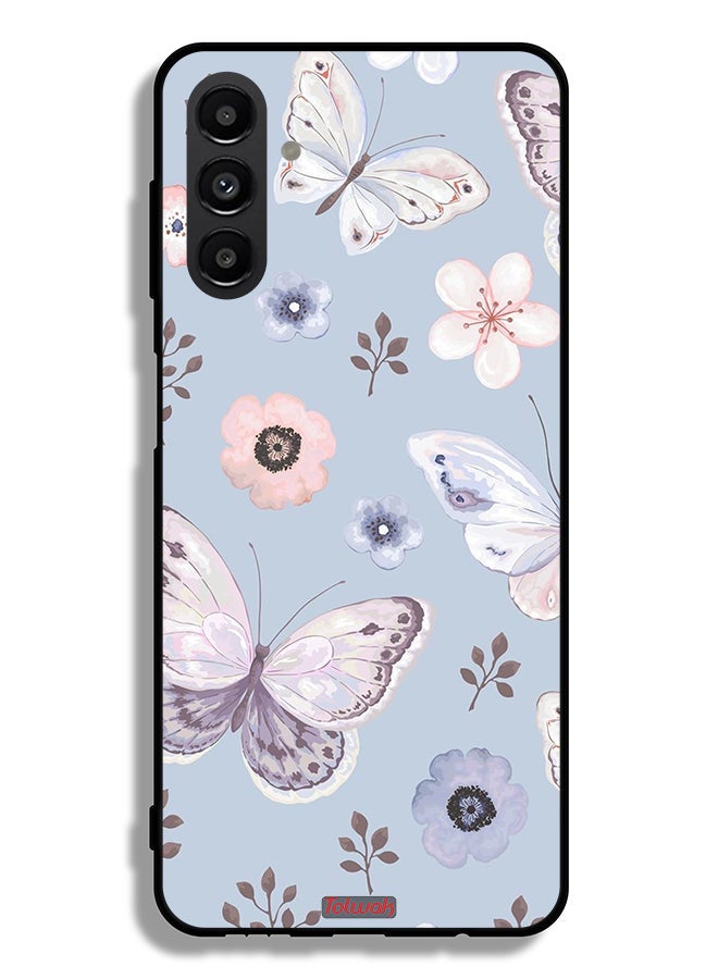 Tolwak Samsung Galaxy A04s Protective Case Cover Butterflies And Flowers - Image 1