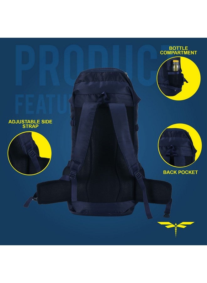 Impulse Impulse Rucksack Bags 65 Litres Travel Bag For Men Tourist Bag For Travel Standard Backpack For Hiking Trekking Bag For Men Camping Dual Color Bag With 1 Year Warranty, Navy Blue - Image 4