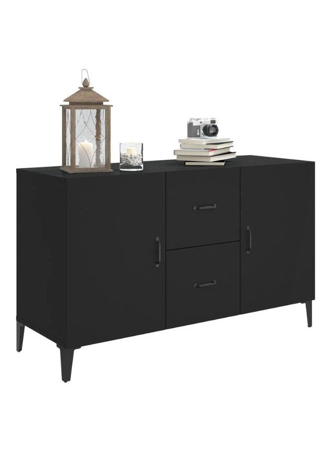 vidaxl vidaXL Sideboard Black 100x36x60 cm Engineered Wood  - Image 2