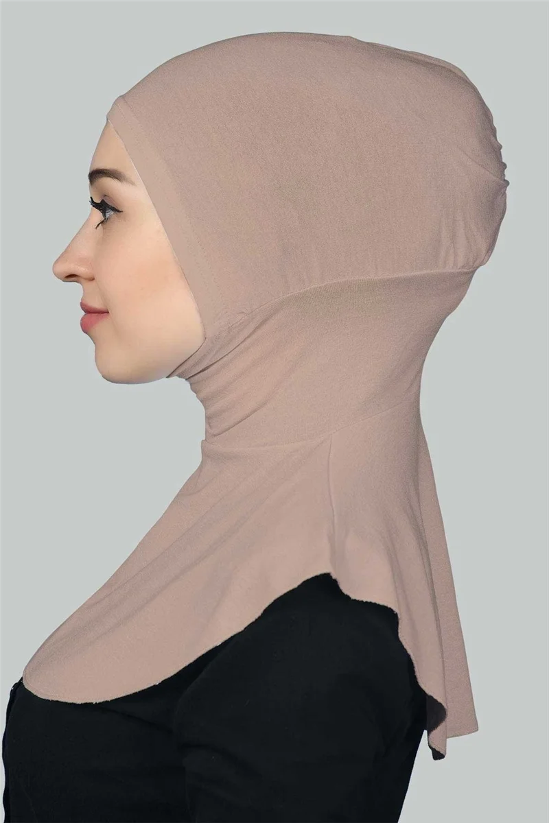 التوبة Women's Hijab Practical Neck Collar Hijab - Sports Bonnet - Powder