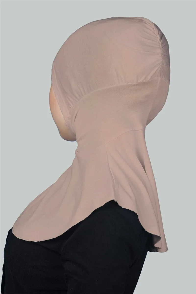 التوبة Women's Hijab Practical Neck Collar Hijab - Sports Bonnet - Powder