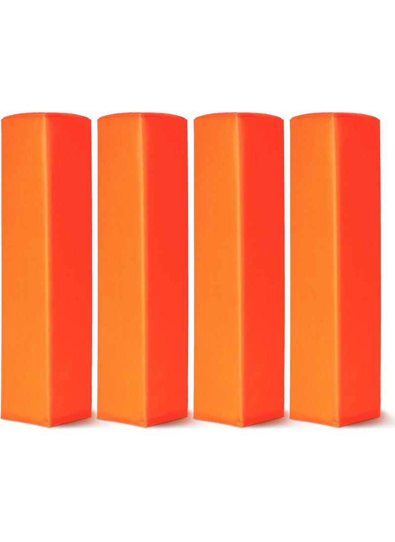 GoSports GoSports Football End Zone Pylons  Set of 4 Regulation 18 Inch x 4 Inch Sand Weighted Anchorless Football Field Markers  - Image 1